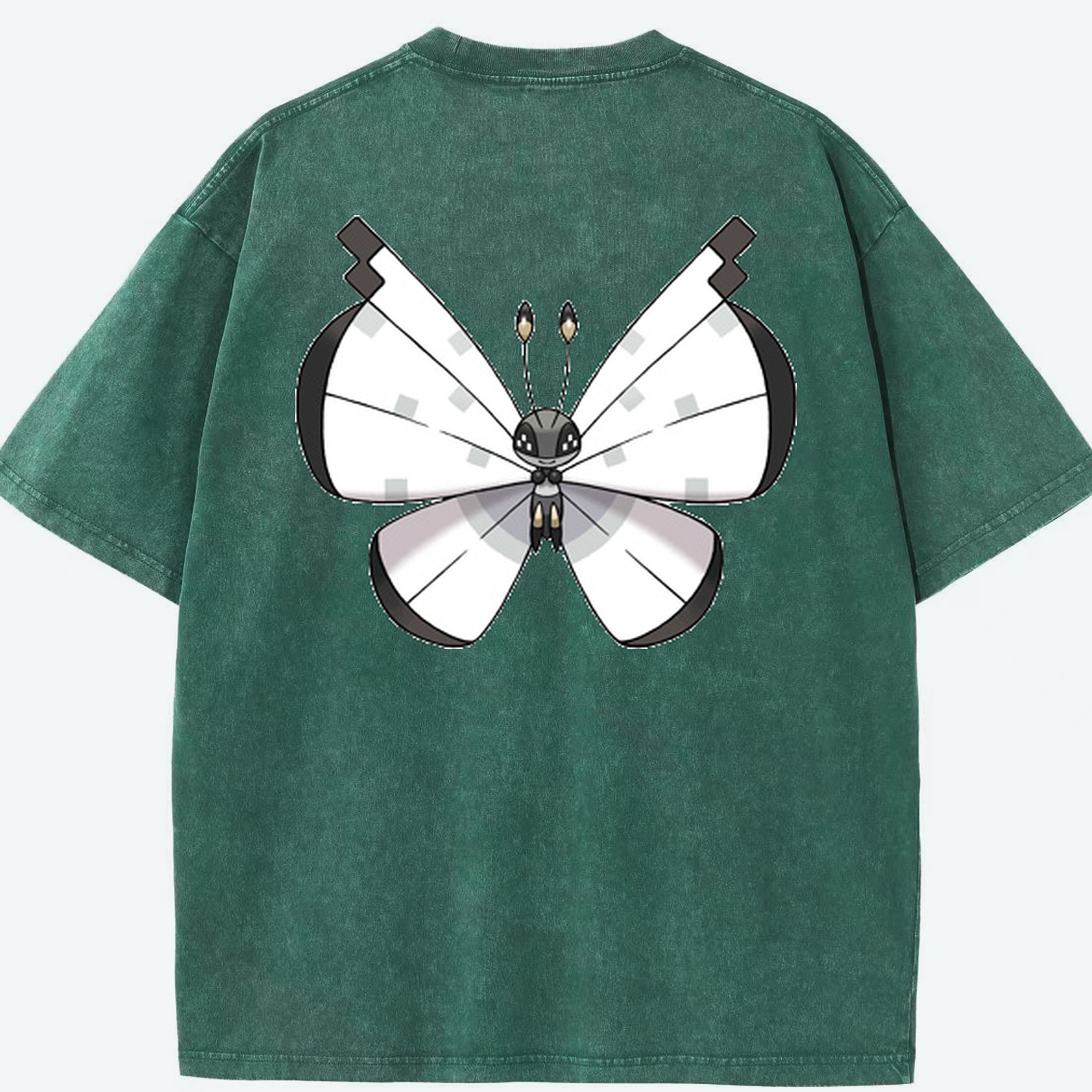 （画像用） ポケットモンスター Pokémon 綿100% ヴィンテージ風 半袖Tシャツ（背面プリント）